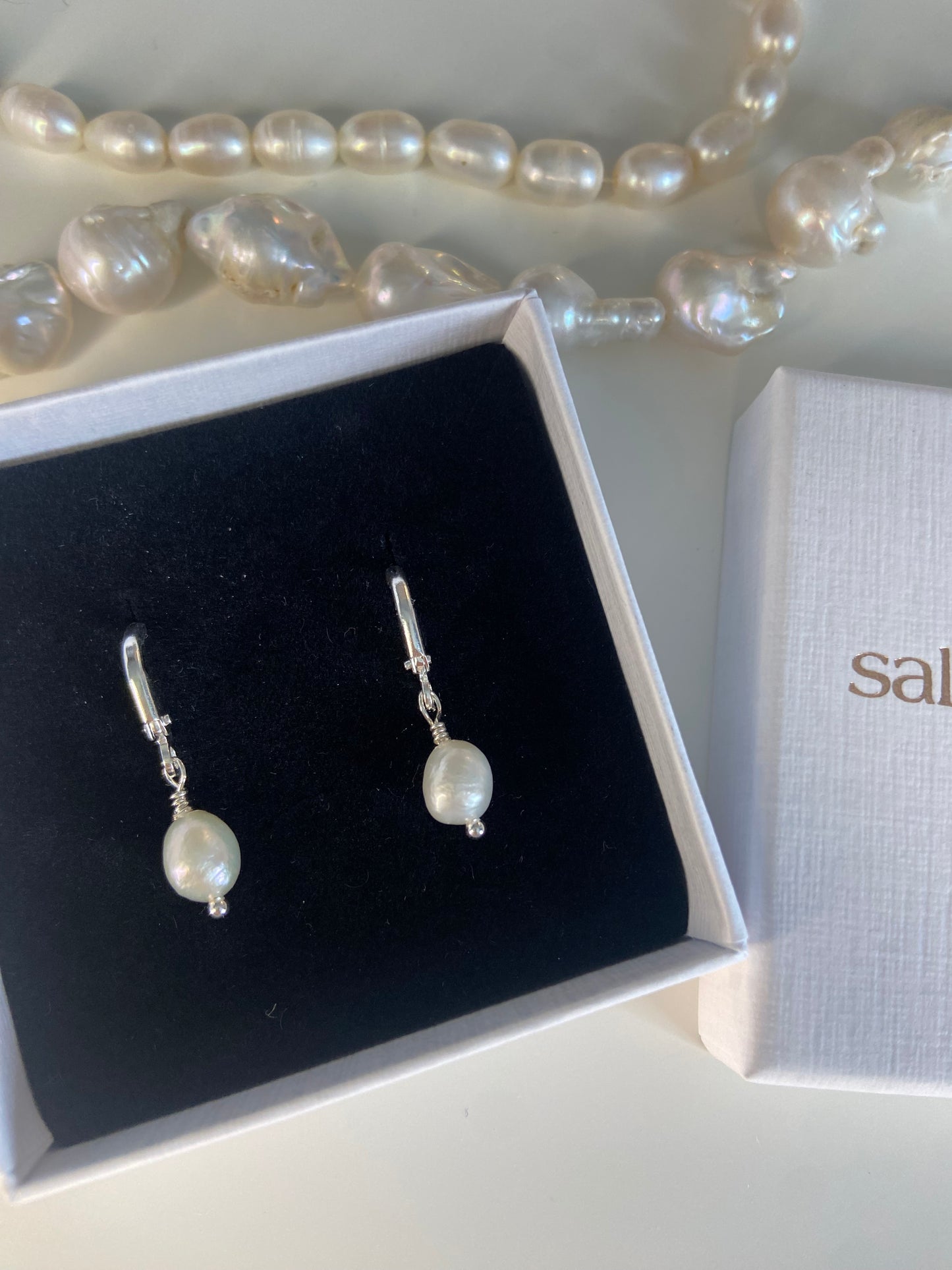 Pinch Me Pearl Hoops