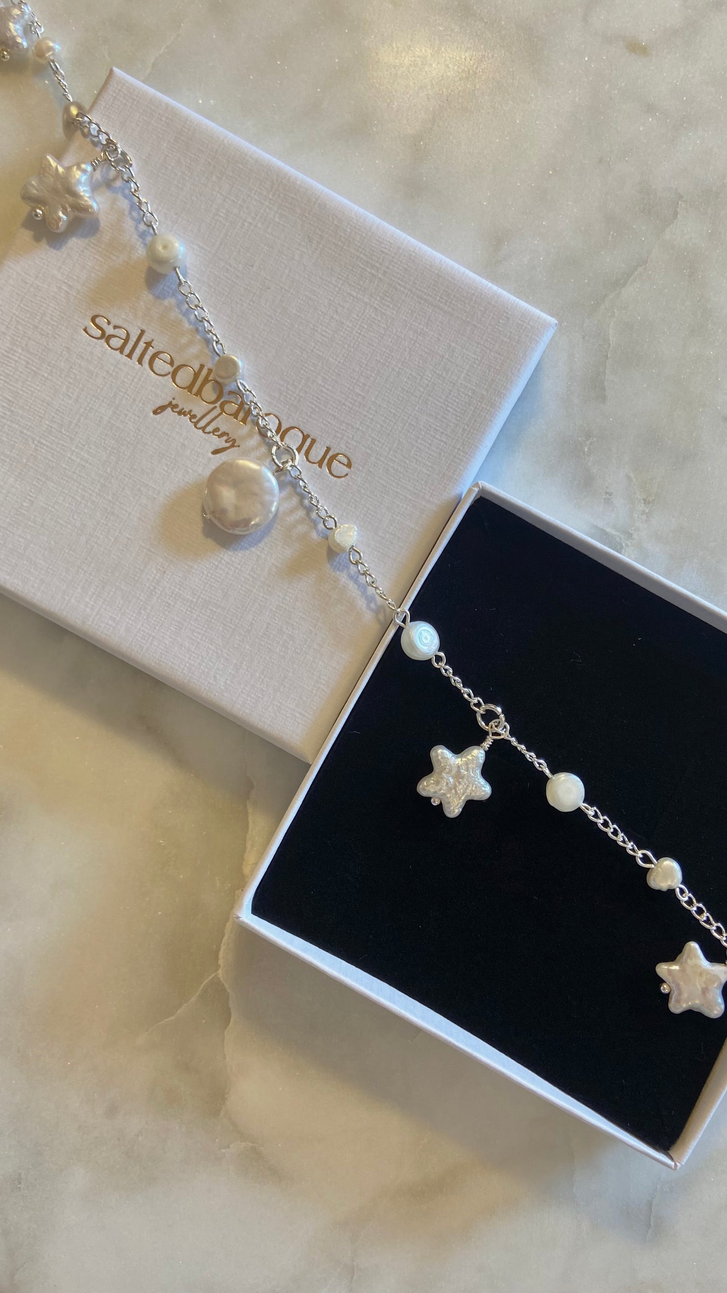 Moon and Stars Necklace